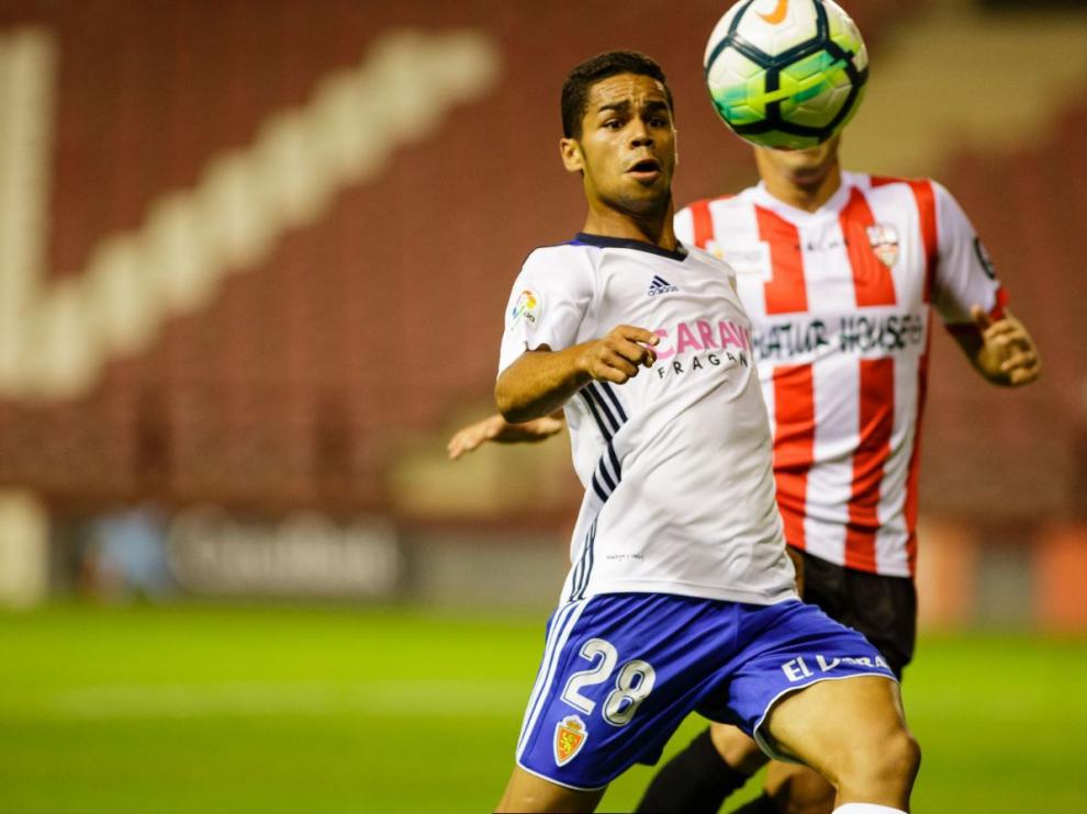 Raí, hace una semana en el amistoso jugado en Las Gaunas ante el UD Logroñés.