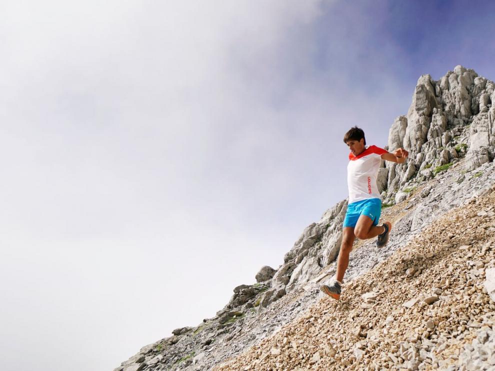 Raúl Criado, durante su descenso en el Pirineo aragonés la pasada semana.