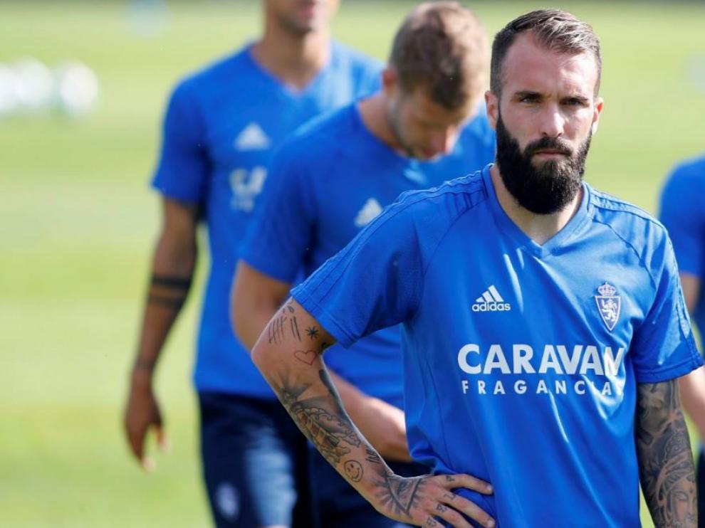 Ángel González, lateral izquierdo del Real Zaragoza.