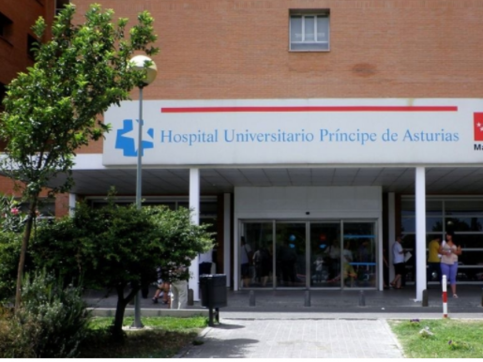Entrada del hospital de Alcalá de Henares
