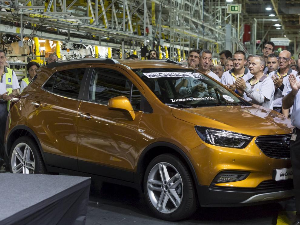 Celebración del lanzamiento del Mokka X en la fábrica de Opel en Figueruelas en agosto de 2016.