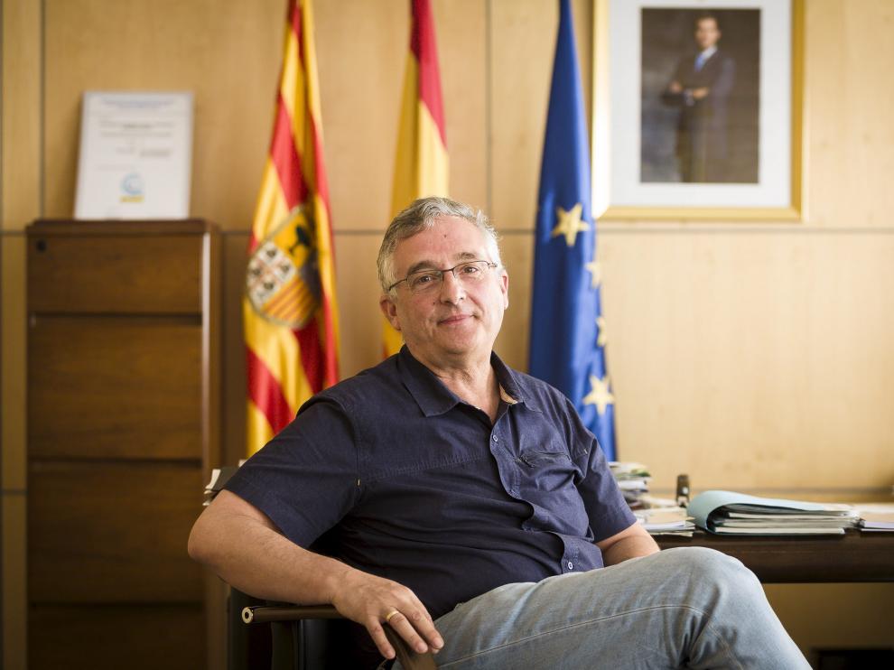 Joaquín Olona, consejero de Desarrollo Rural y Sostenibilidad, en su despacho la semana pasada.