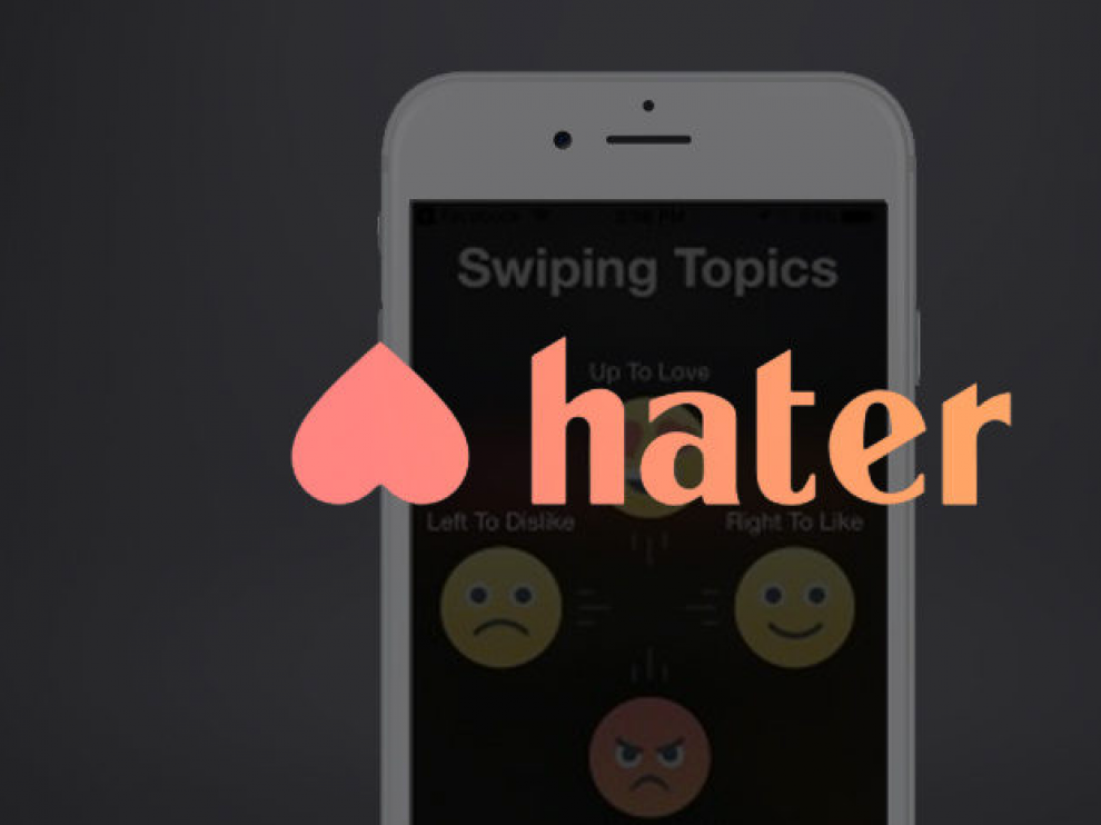 'Hater', una aplicación para encontrar pareja a través de los odios comunes.