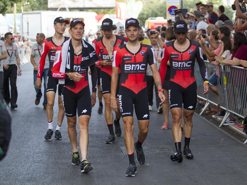 El BMC gana la contrarreloj de Nimes, primera etapa de la Vuelta