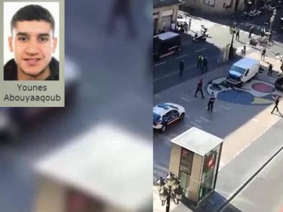 Imagen del atentado de Barcelona