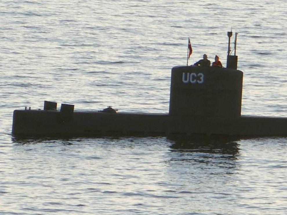 La periodista Kim Wall, a bordo del submarino.