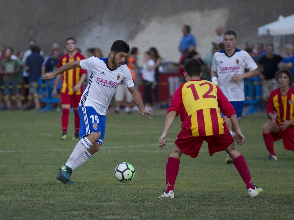 Empate entre el Real Zaragoza y el Morata en el partido de las peñas