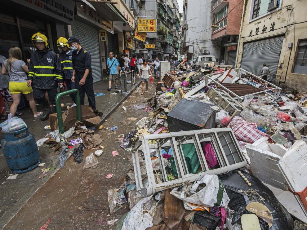 Hato fue la tormenta más fuerte registrada en Macao en 53 años.