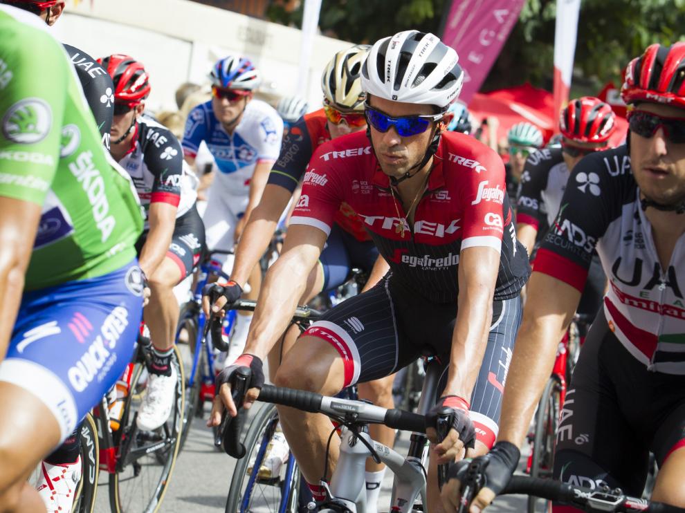 Alberto Contador, durante la etapa de este viernes