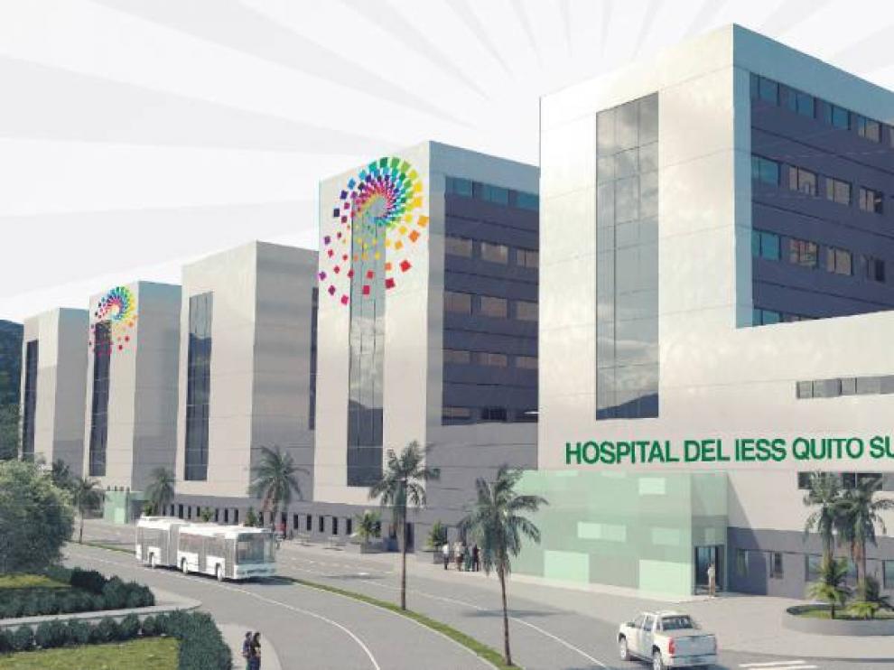 Recreación virtual del nuevo Hospital General Quito Sur.