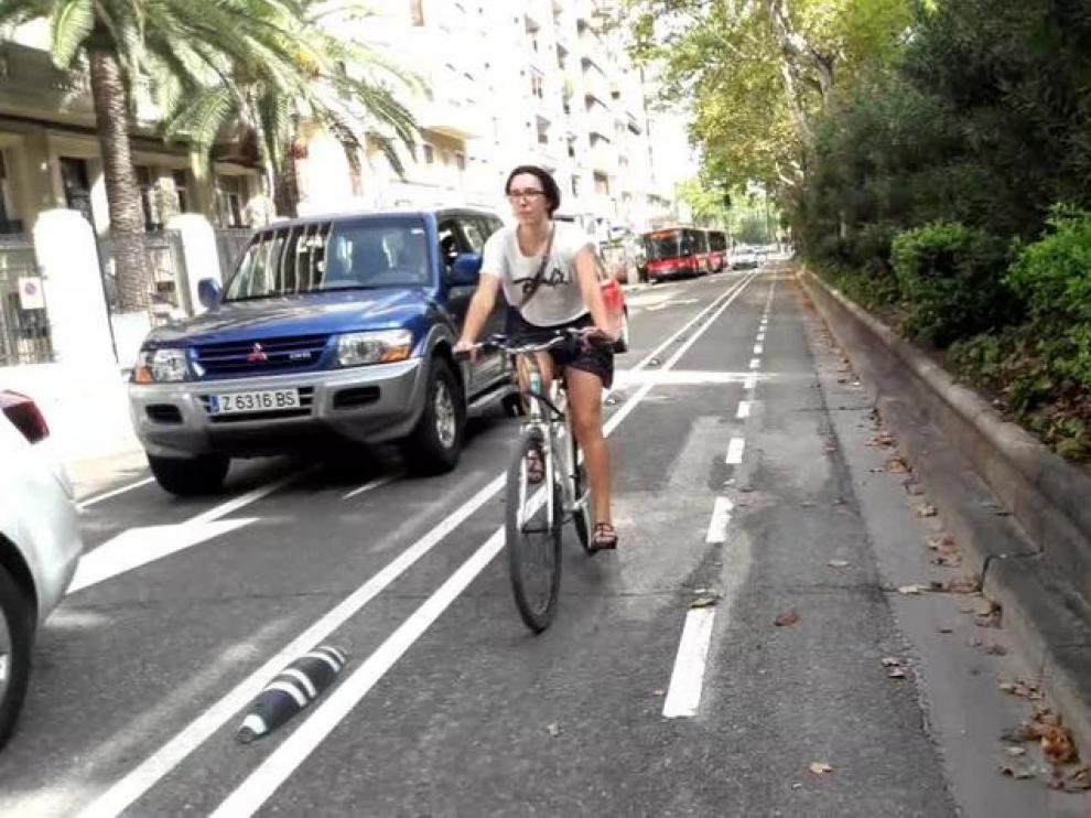 El carril bici de Sagasta