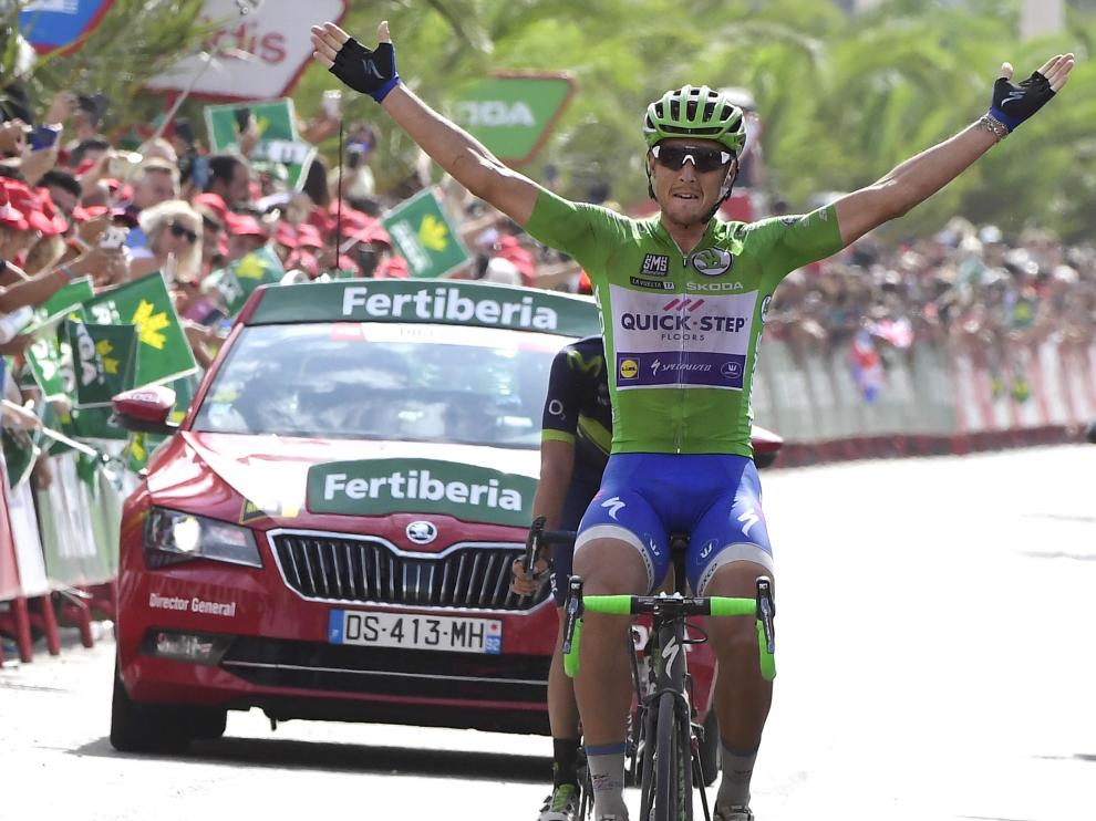 Matteo Trentin, ganador de la décima etapa