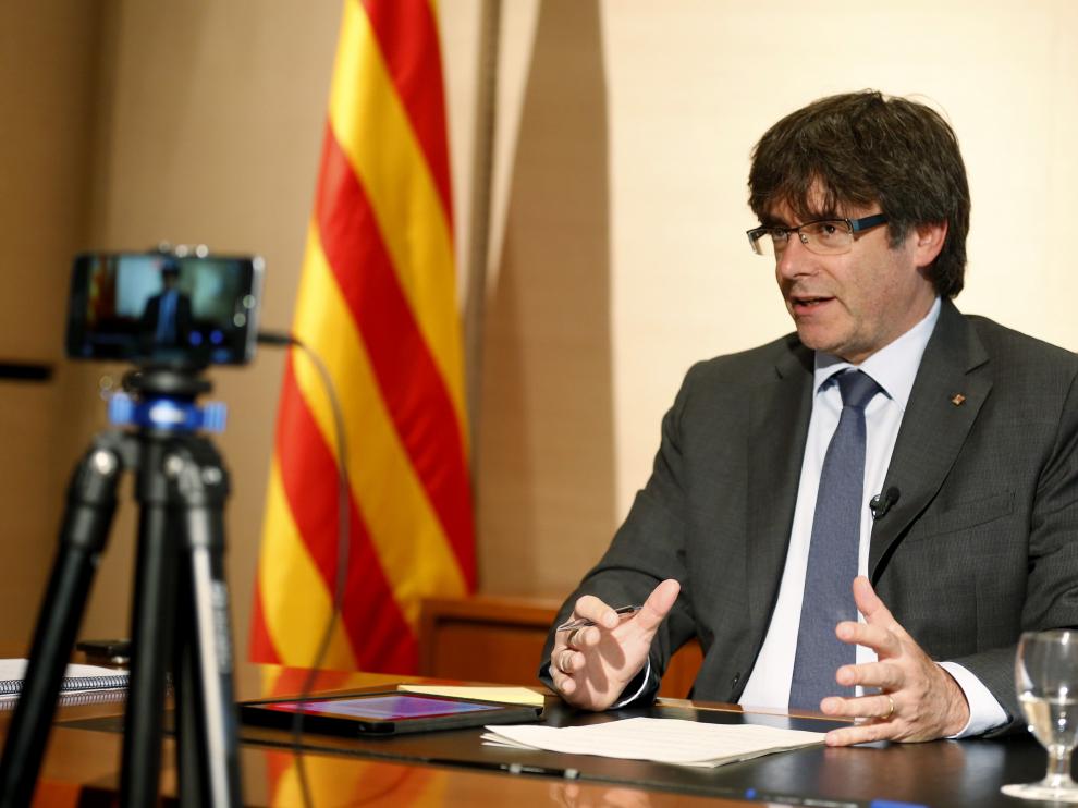El presidente de la Generalitat, Carles Puigdemont