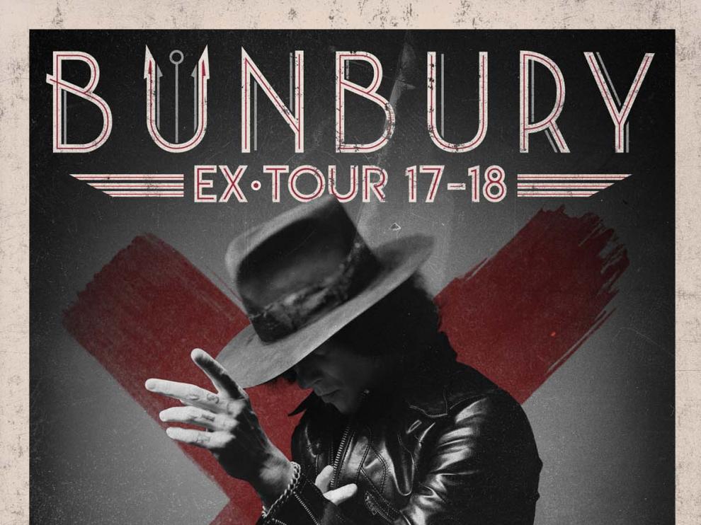 Cartel de la nueva gira de Bunbury por España