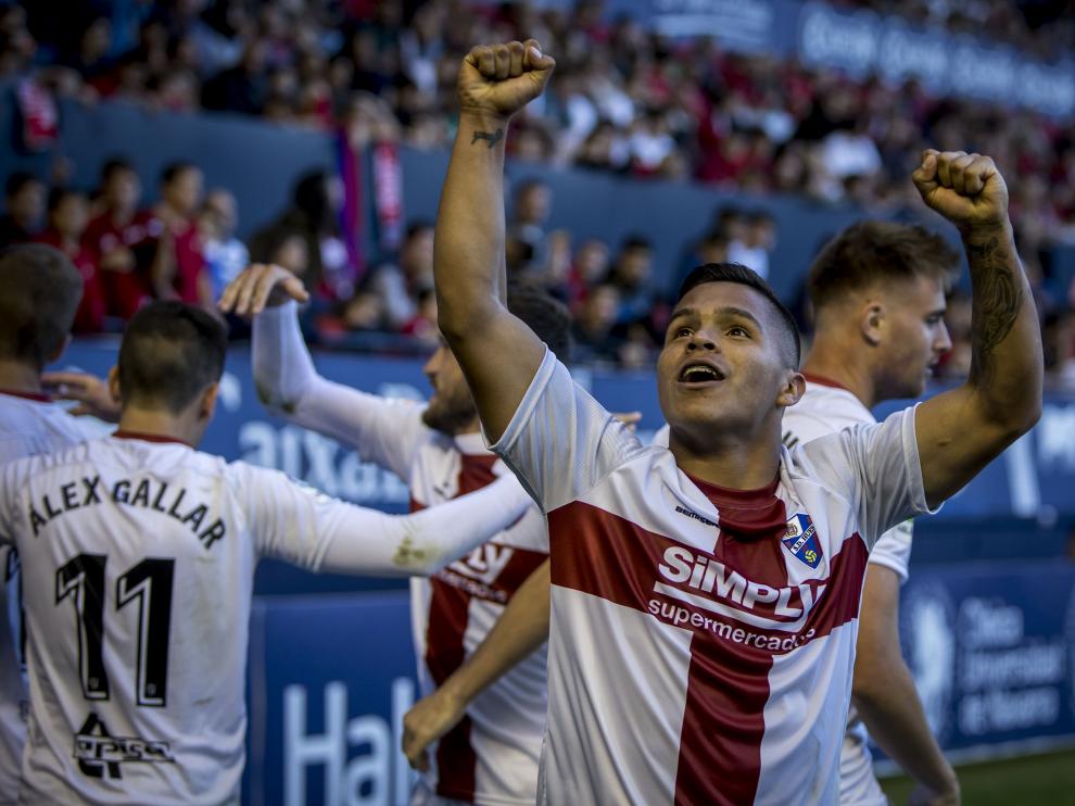 Partido entre el Osasuna y el Huesca