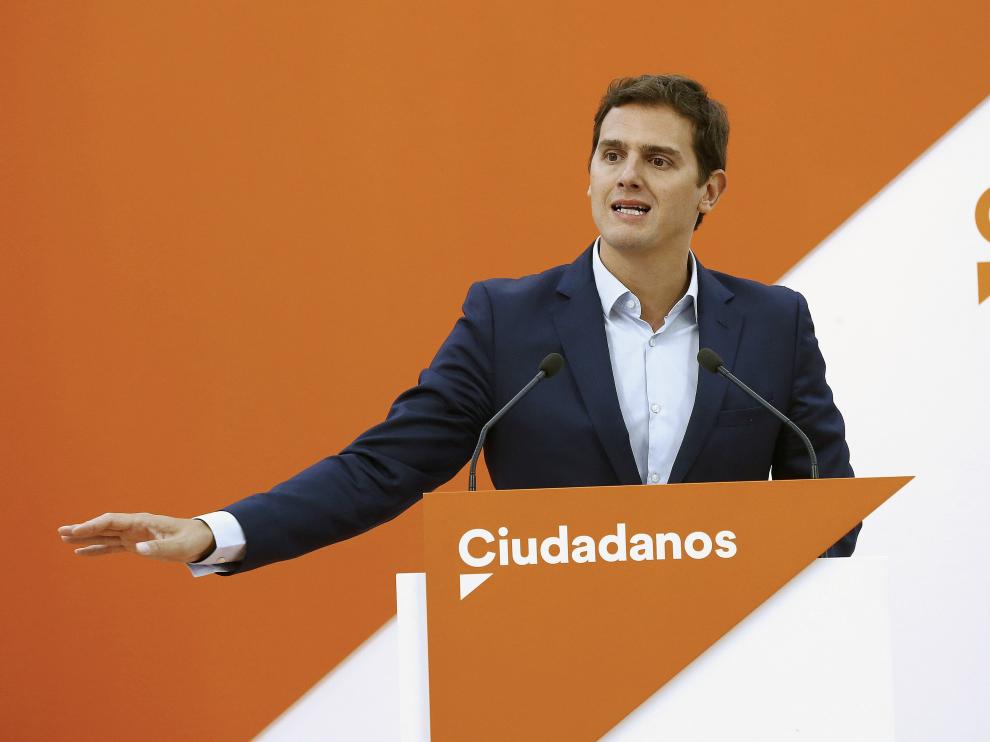El líder de la formación naranja, Albert Rivera