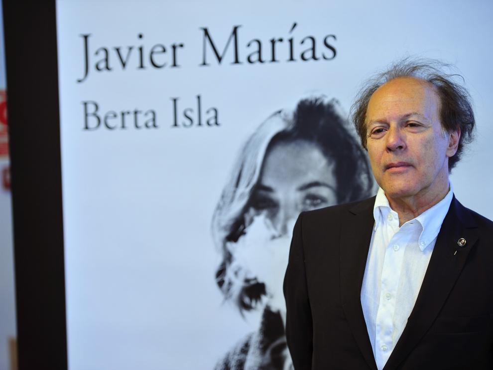 Javier Marías, en la presentación de su nueva novela.