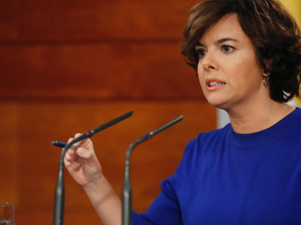 Soraya Saenz de Santamaría, candidata a presidir el PP.