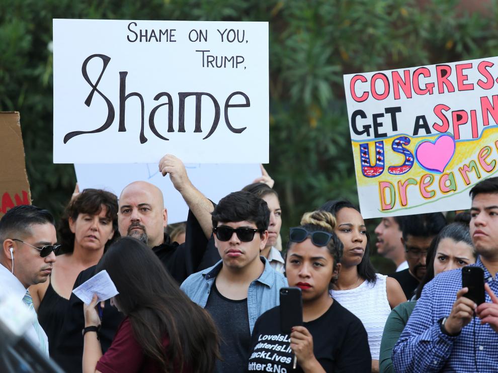 Protestas contra la abolición del DACA