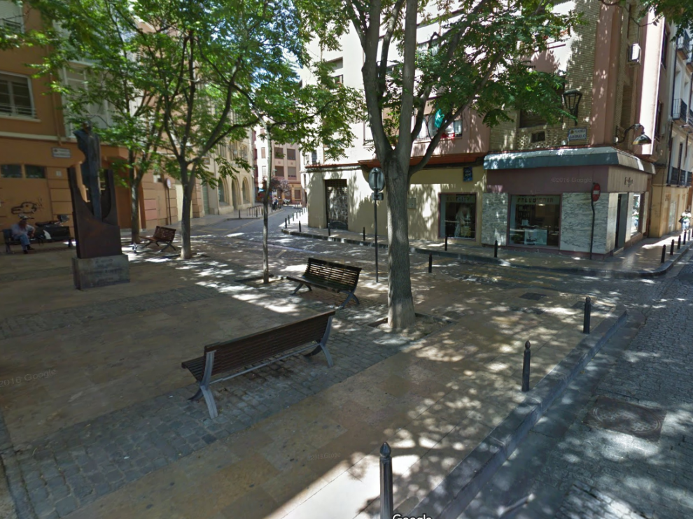 La calle de Espoz y Mina esta en obras desde este lunes.