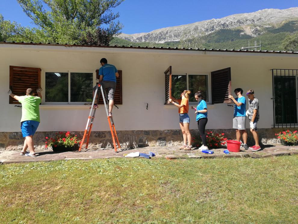 Campo de trabajo en el centro El Remós