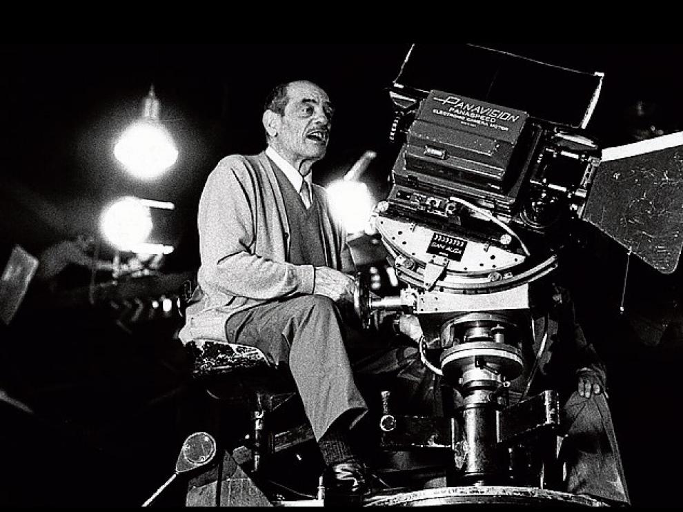 El director de cine calandino, en acción.