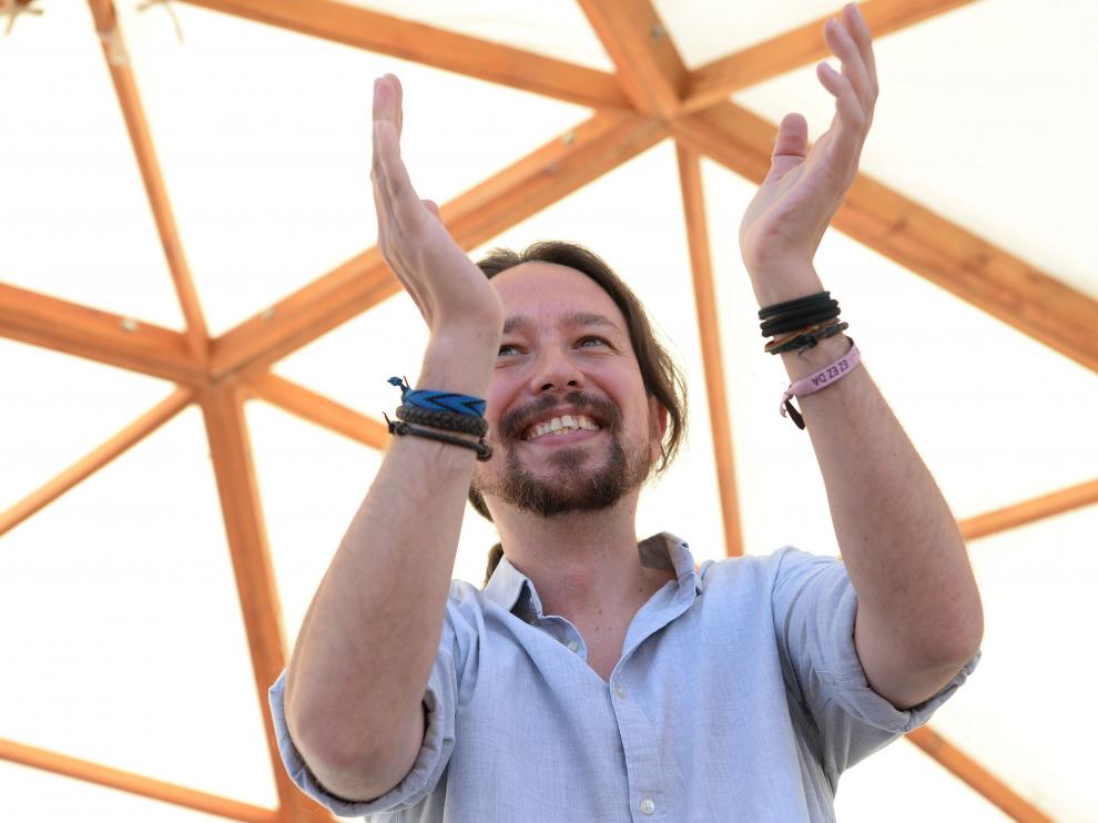 Pablo Iglesias ha estado este lunes en Barcelona, con motivo de la Diada.