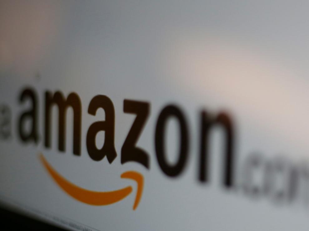 El logo de Amazon.
