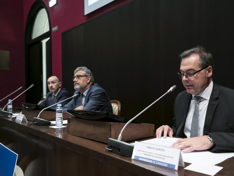 Fernando Beltrán, José Antonio Mayoral e Ignacio Garcés, en la celebración del 15 aniversario.