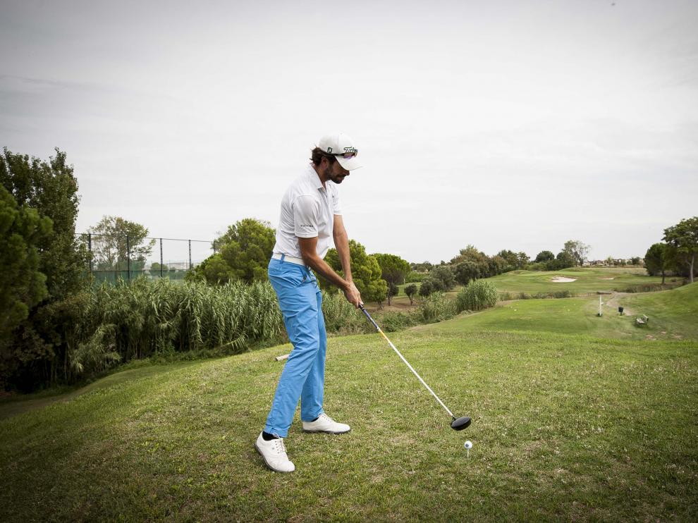 Dámaso Carrera en el Club de Golf Los Lagos de Pinseque