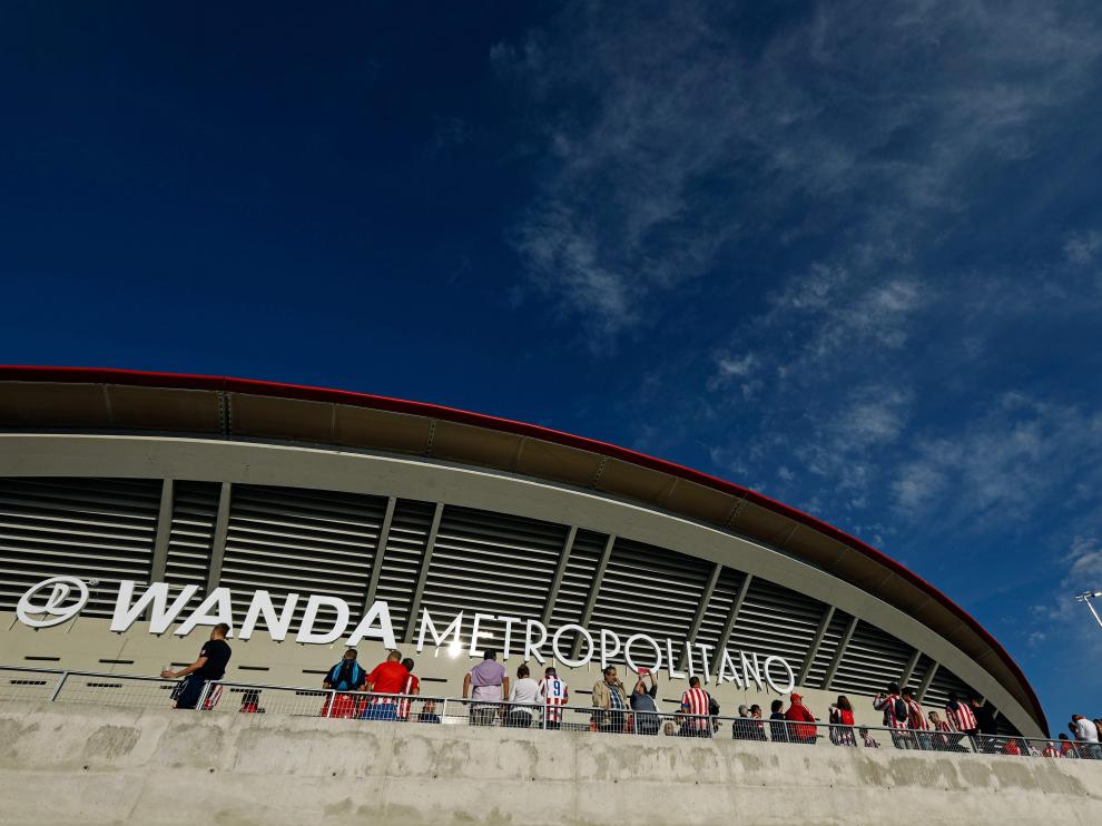 Inmediaciones del estadio Wanda Metropolitano del Atlético de Madrid.