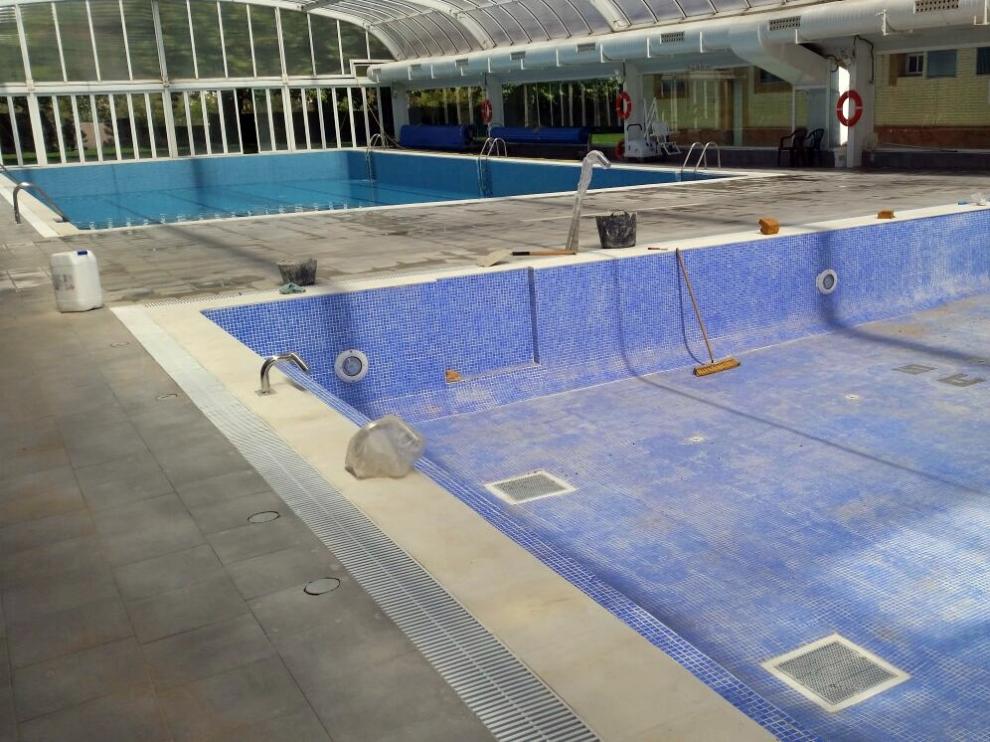 La piscina terapéutica de Utrillas se abrirá en octubre.