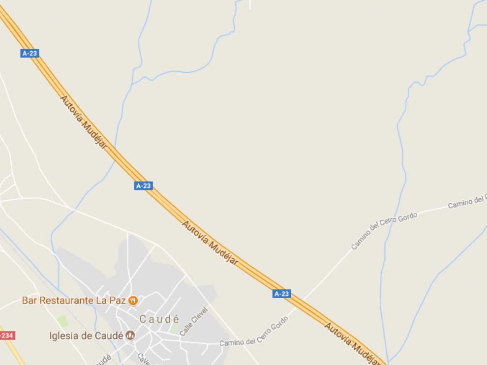 Punto donde se ha producido el accidente.
