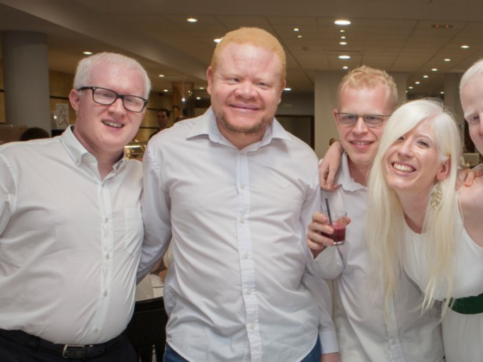 Imagen del primer encuentro nacional de jóvenes albinos, en 2016