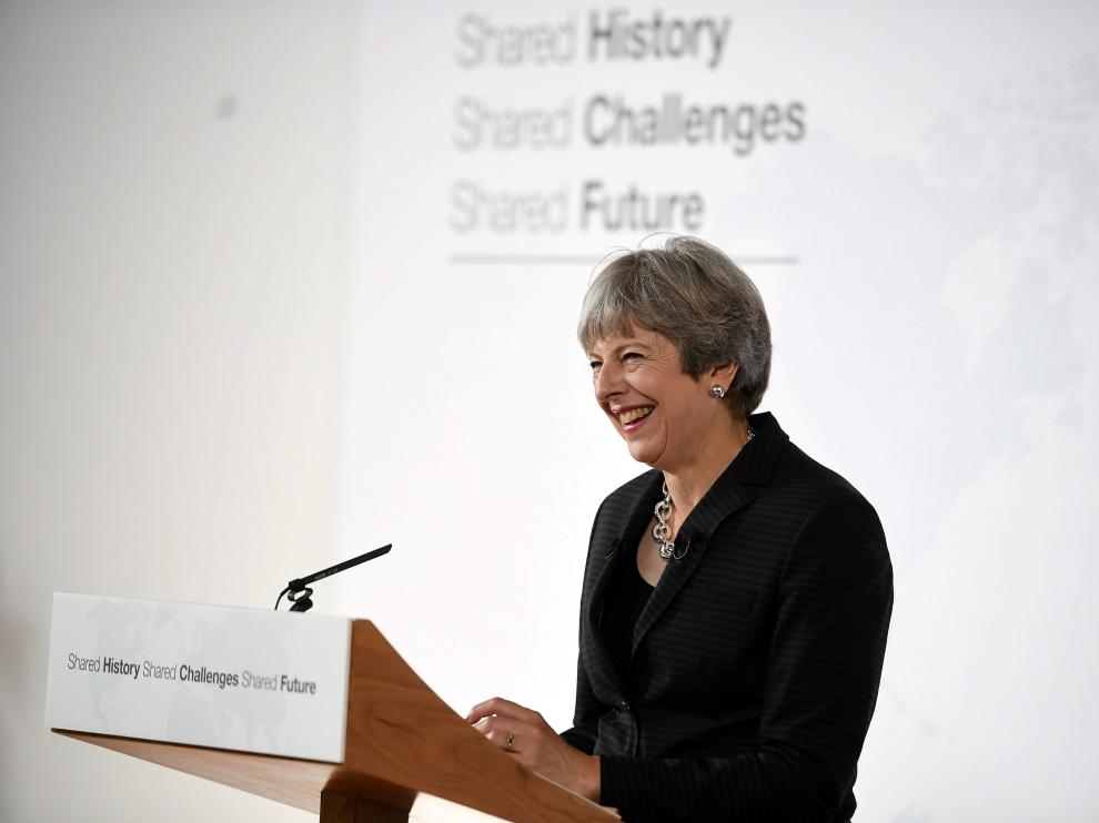 La primera ministra británica, Theresa May