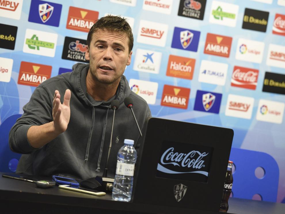 Rubi,durante la rueda de prensa de este viernes