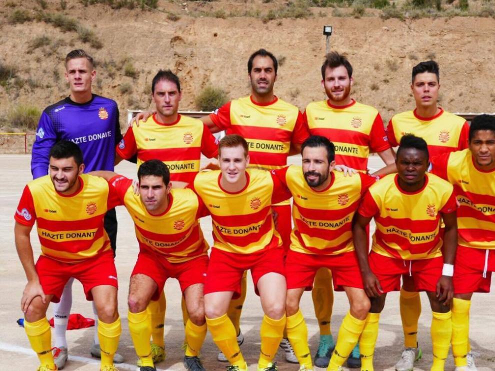 Once inicial del CD Morés en el primer partido de esta temporada.