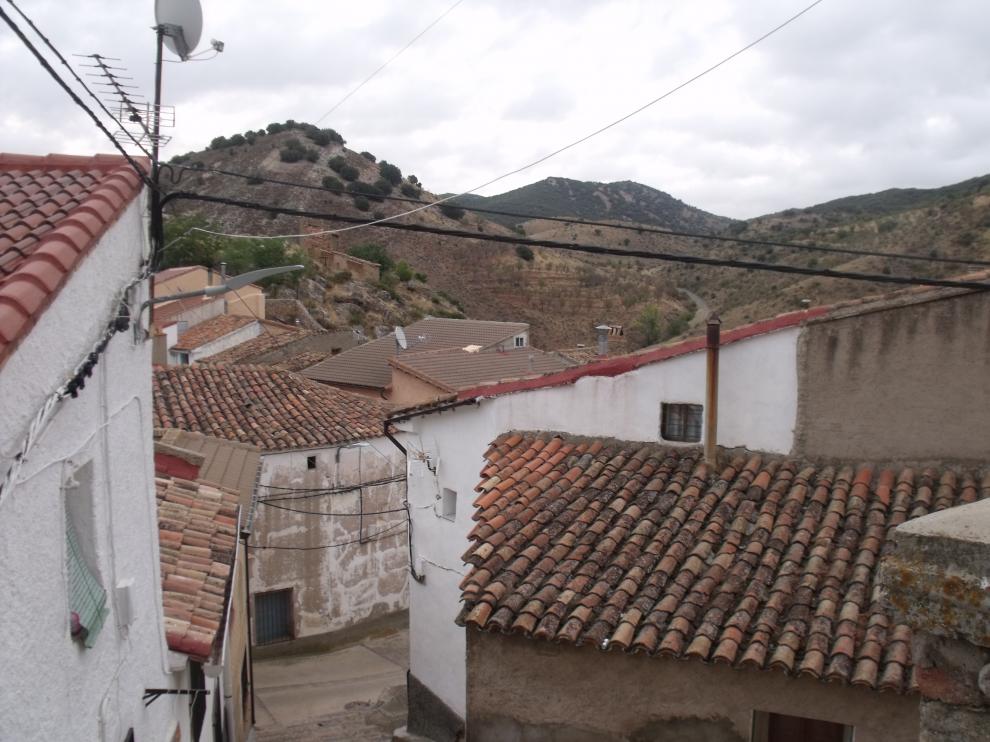 Una de las calles de Aladrén.