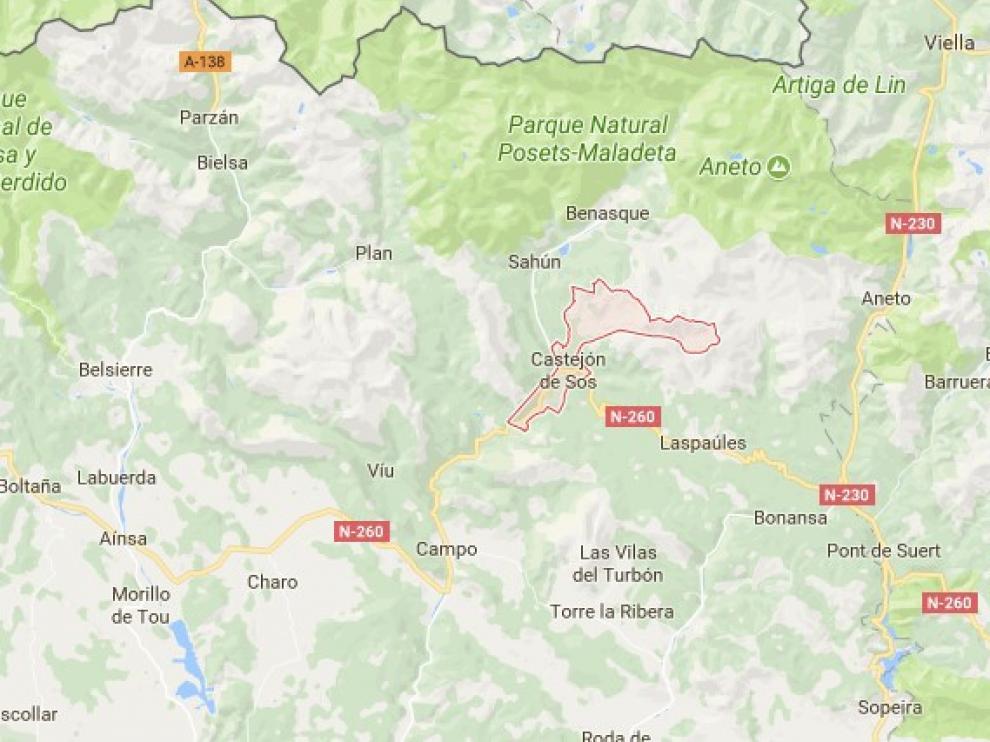 Lugar donde se ha desarrollado el rescate.