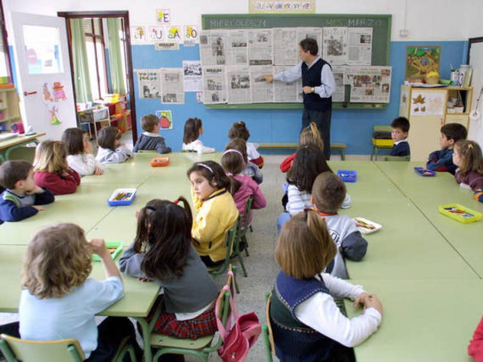 Imagen de archivo del colegio Guillermo Fatás, uno de los que ha comenzado con la jornada continua.