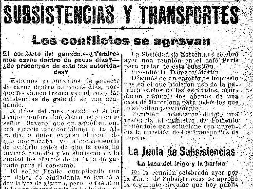 Recorte de la noticia publicada en HERALDO