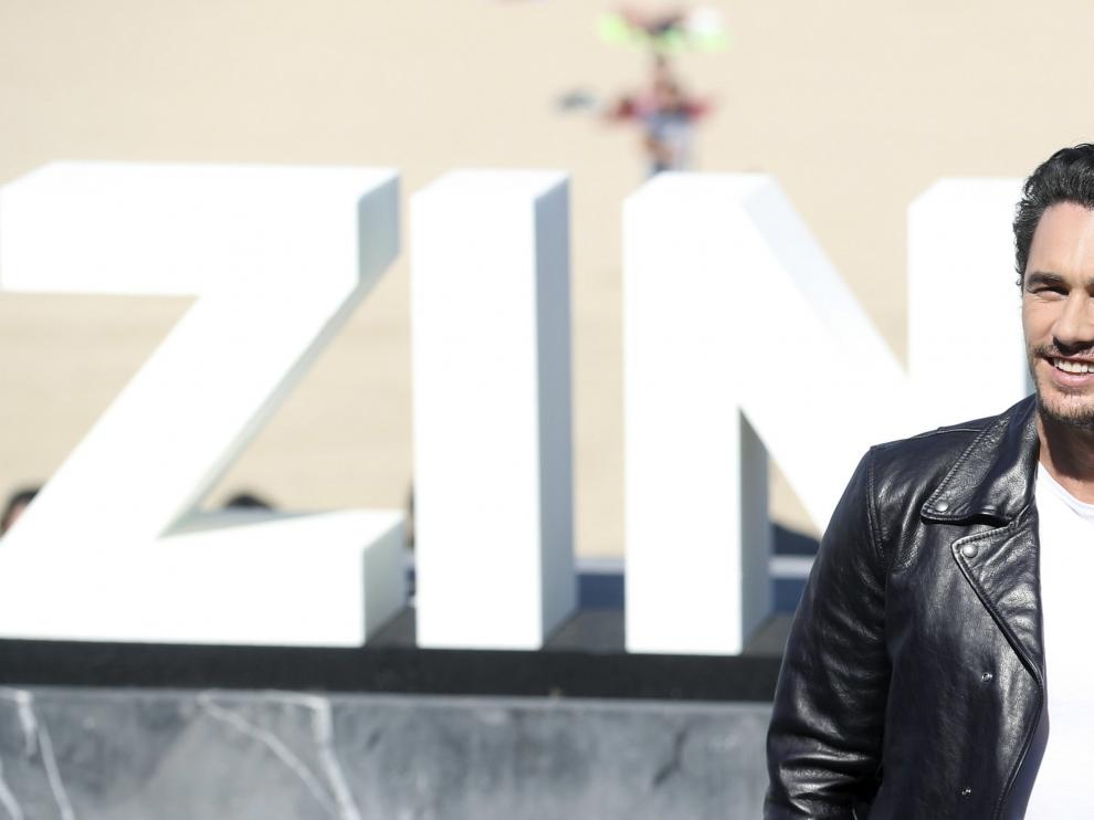 James Franco, director de 'The disaster artist', en San Sebastián.