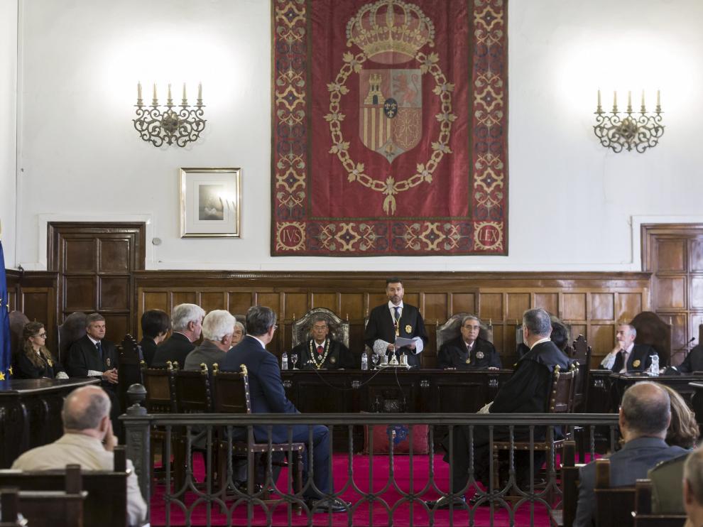 El acto de apertura del año judicial se celebró ayer en el Tribunal Superior de Aragón.