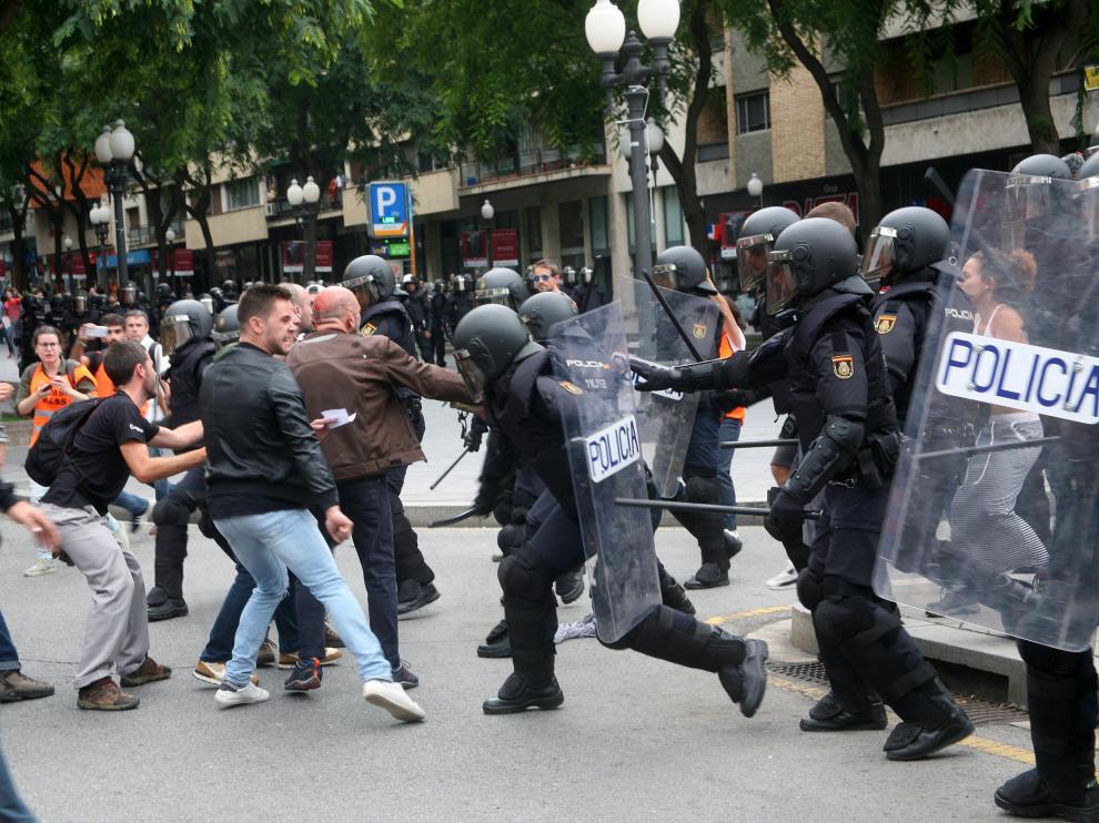 Una imagen de archivo del 1 de octubre en Cataluña