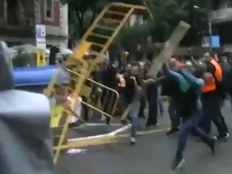 Momentos de tensión en Cataluña