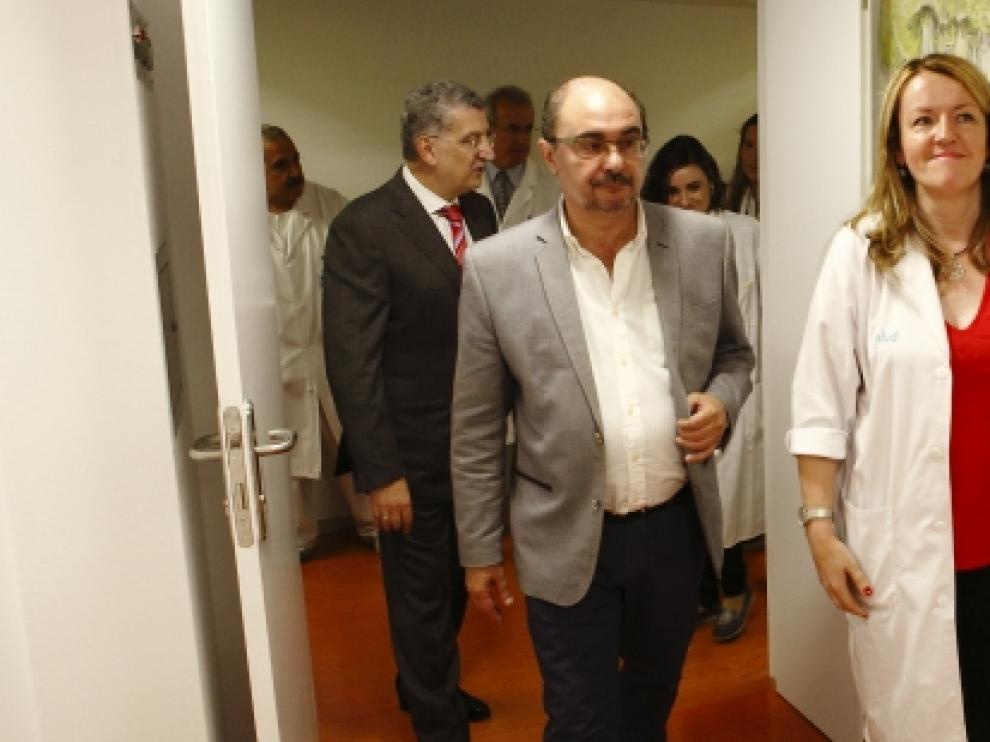 Lambán ha visitado la nueva unidad de cuidados paliativos pediátricos del Servet