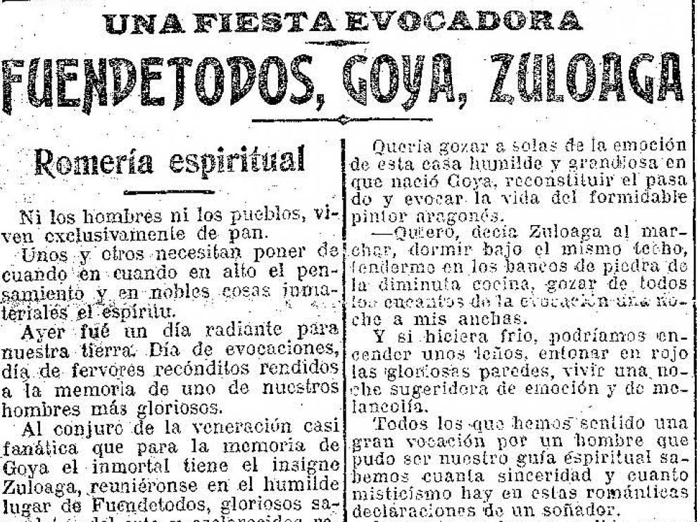 Recorte de la noticia publicada en HERALDO hace ahora 100 años.
