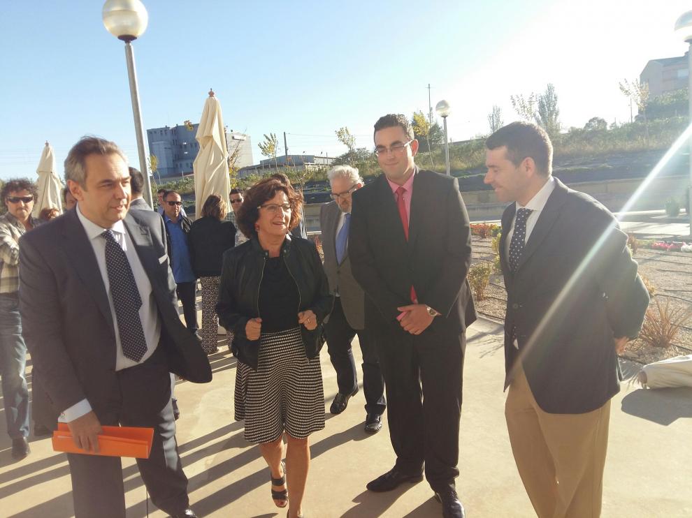 Broto ha visitado este viernes la ampliación de la residencia de Tardienta, en Huesca.