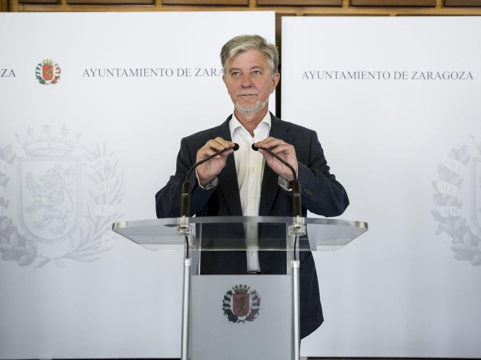 El alcalde de Zaragoza, Pedro Santisteve, en una imagen de archivo