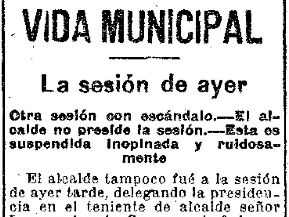 Extracto de la noticia publicada en 1917